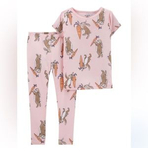 NEW 2 pc Bunny Pajamas SZ 24 month Carters